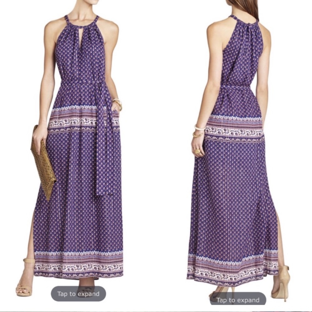 BCBGMAXAZRIA | Boho Maxi Halter Dress